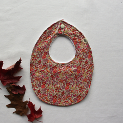 Little Acorn Liberty Bib 'Emma & Georgina' - Rust/Peach
