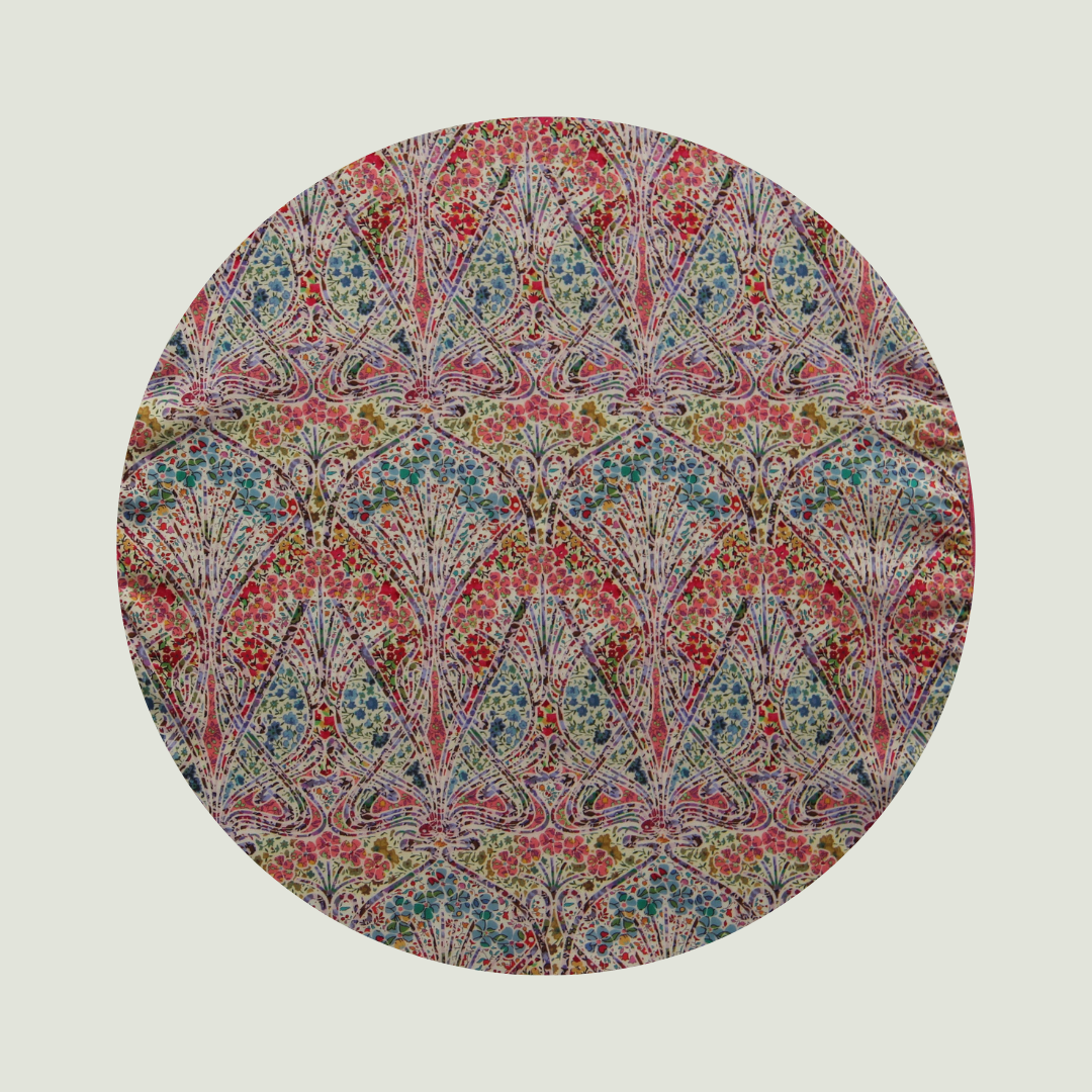Little Acorn Liberty Square Scarf 'Ianthe Blossom' - Pink