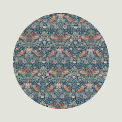 Little Acorn Liberty Square Scarf 'Strawberry Thief' - Green