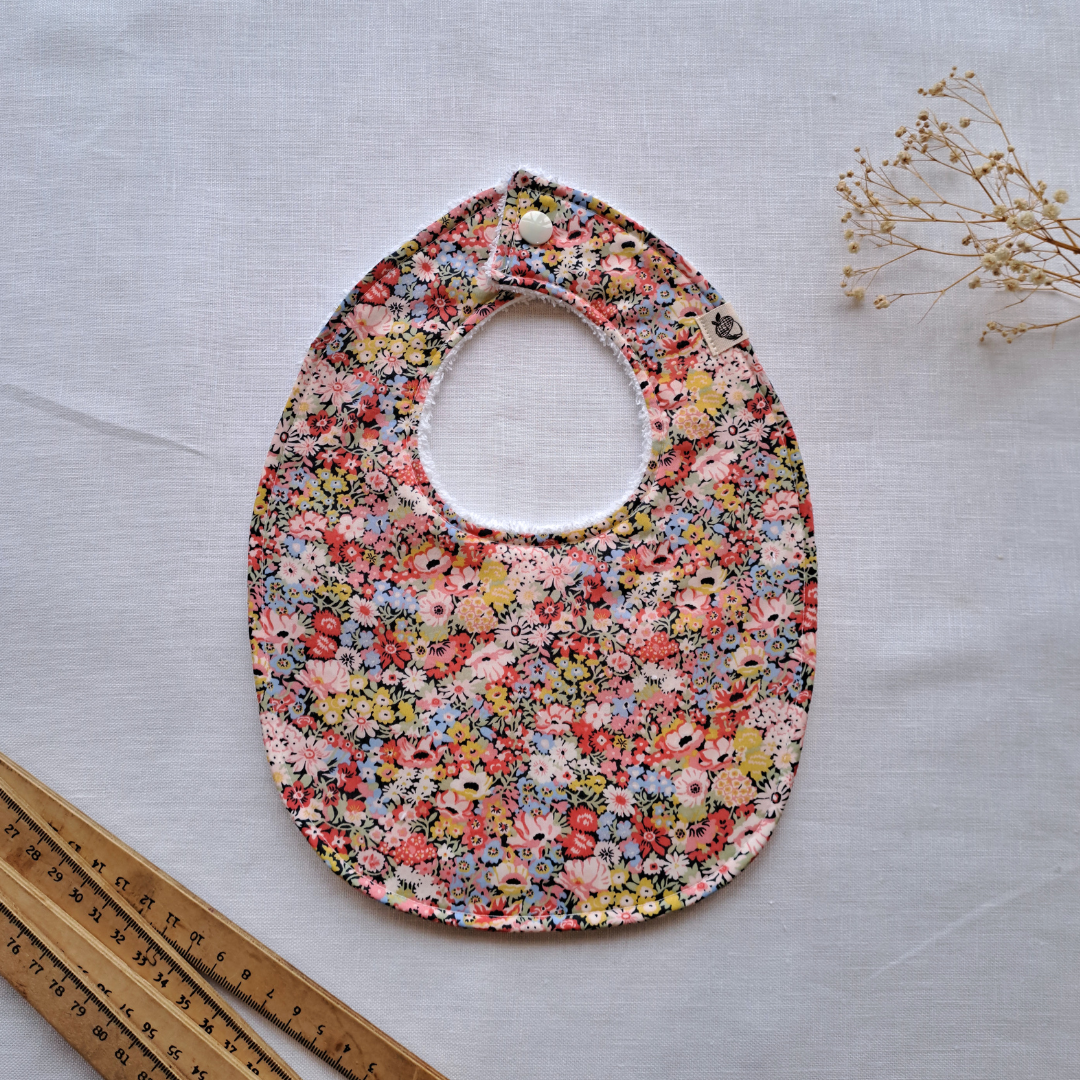 Little Acorn Liberty Bib 'Thorpe Hill' - Peach