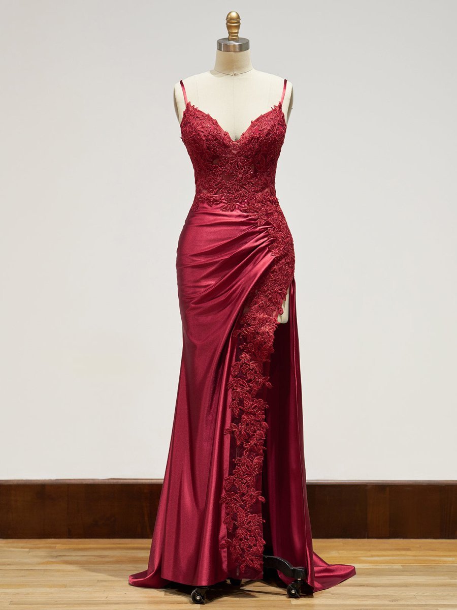 Off-Shoulder Lace Mermaid Prom Dress - Image 10
