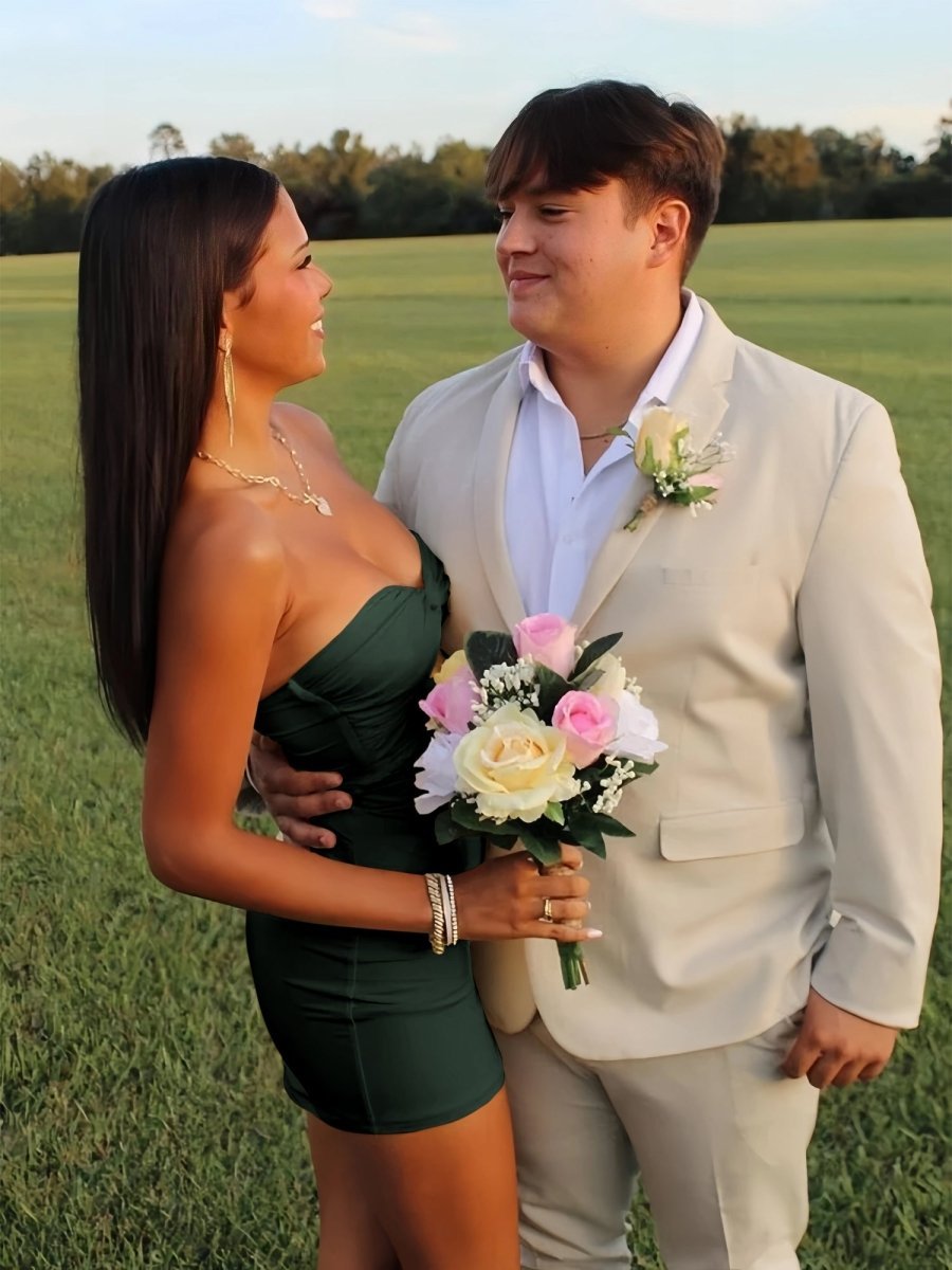 Strapless Fit and Flare Homecoming Dress - Image 22